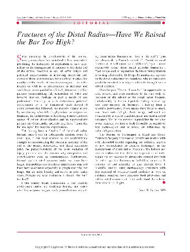 Techniques in Hand & Upper Extremity Surgery