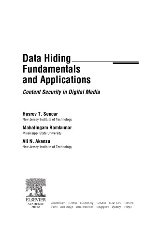 Data Hiding - Fundamentals and Applications