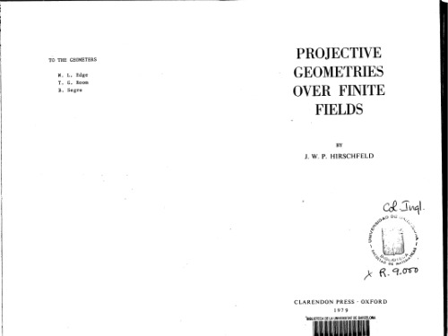 Projective Geometries over Finite Fields