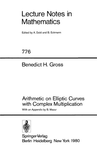 Arithmetic on Elliptic Curves with Complex Multiplication