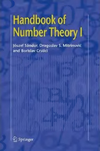 Handbook of Number Theory I