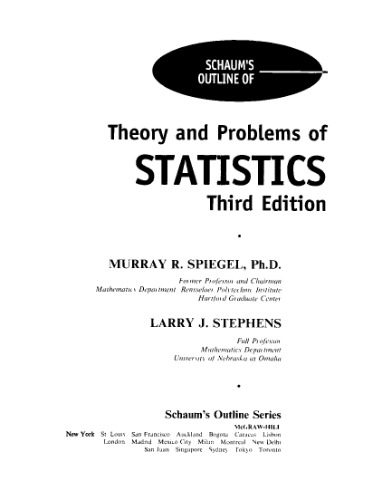 Schaum's Outline of Statistics