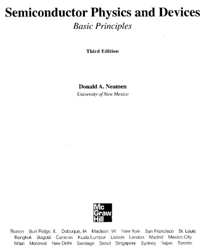 Semiconductor physics and devices