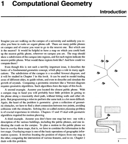 Computational geometry.Algorithms and applications