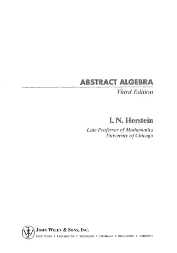 Abstract Algebra