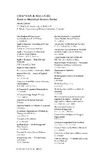 An Introduction to Generalized Linear Models, Second Edition