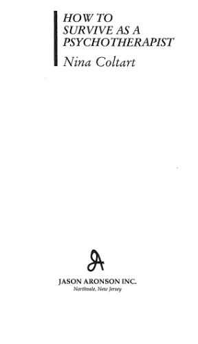 How to survive as a psychotherapist