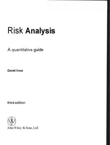 Risk Analysis - A Quantitative Guide