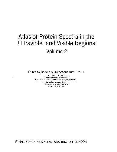 Atlas of Protein Spectra in the Ultraviolet and Visible Regions