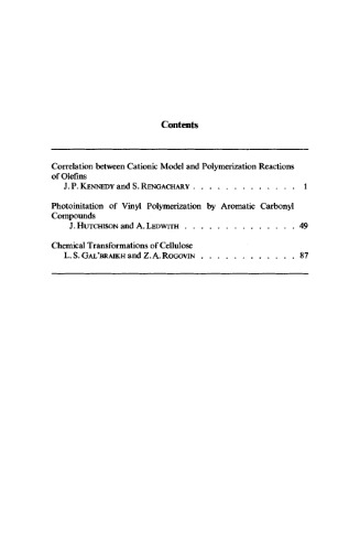 Fortschritte Der Hochpolymeren-Forschung