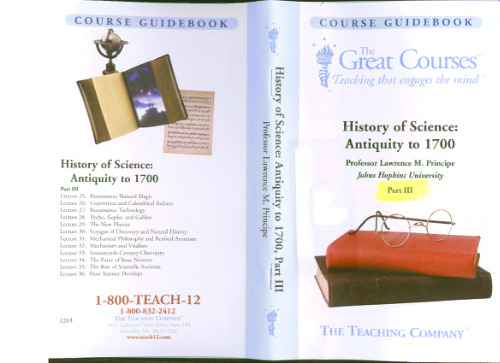 Principe. History of Science From Antiquity to 1700 Guidebook