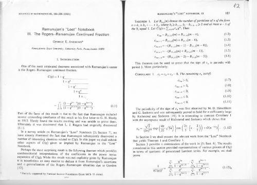 Ramanujan Lost Notebook III. The Roger-Ramanujan Continued Fraction