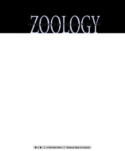 Integrated Principles of Zoology