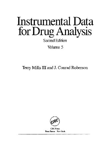 Instrumental Data for Drug Analysis