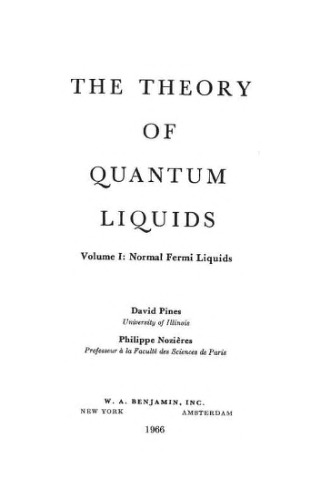 Quantum Liquids