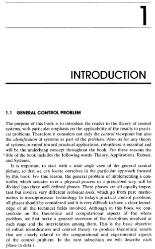 Robust systems theory and applications