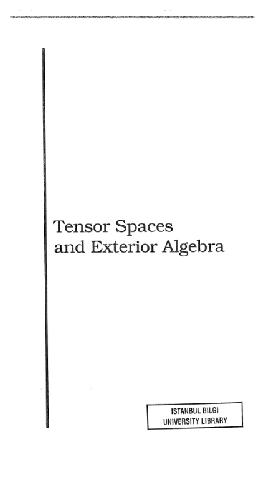 tensor spaces and exterior algebra