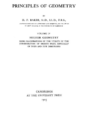 Principles of Geometry