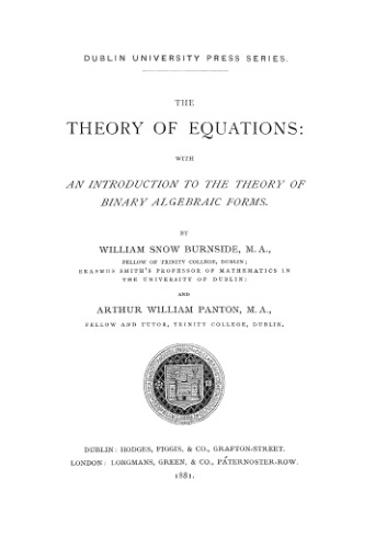 The theory of equations