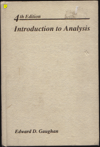 Introduction to analysis
