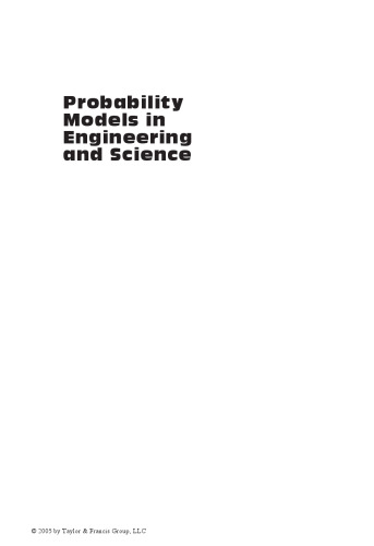 Probability Models in Engineering and Science