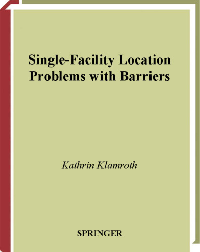 Single-Facility Location Problems with Barriers