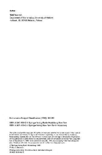 Conformal geometry and quasiregular mappings (1988)(209)