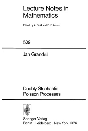 Doubly Stochastic Poisson Processes