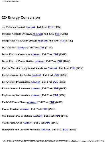 22.Energy Conversion