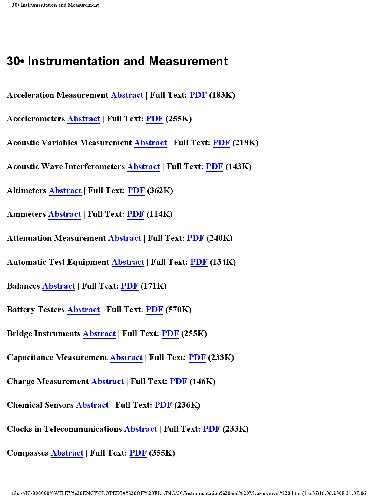 30.Instrumentation and Measurement