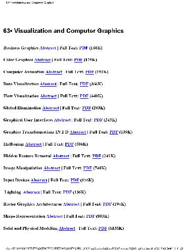 63.Visualization and Computer Graphics