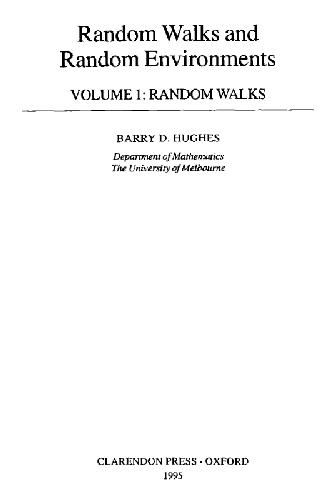 Random Walks and Random Environments: Volume 1: Random Walks 
