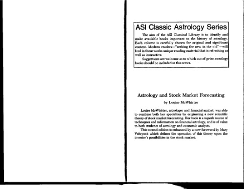 Astrology and Stock Market Forecasting