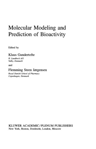 Molecular Modeling and Prediction of Bioactivity