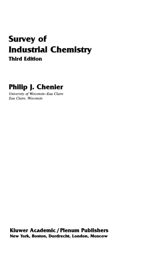 Survey of Industrial Chemistry 