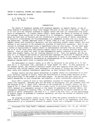 Theory of dynamical systems and general transformation groups with invariant measure