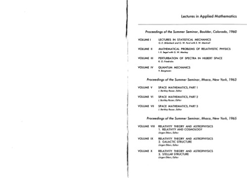 Relativity theory and astrophysics. Relativity and cosmology