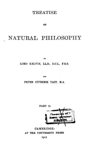 Treatise on Natural Philosophy