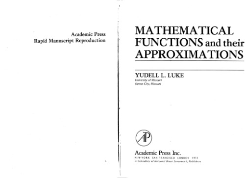 Mathematical functions and their approximations