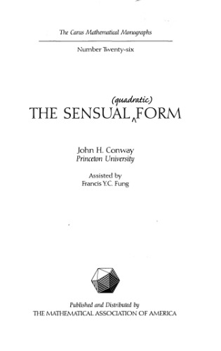 The sensual (quadratic) form