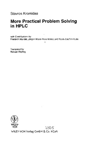 More practical proble, sloving in HPLC