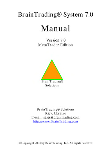 Brain tradind Manual