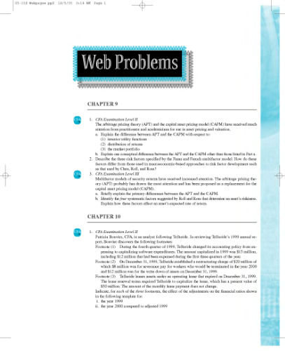 Web Problem