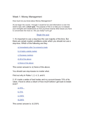 Short-Term Trading Course