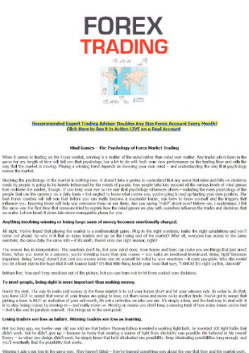 Mind Games – The Psychology of Forex Market Trading