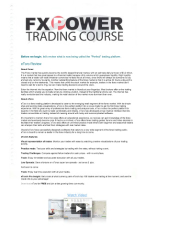 ForeX Power - Trading Course