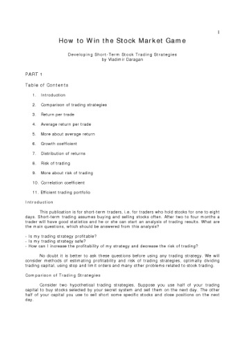 How To Win The Stock Market Game