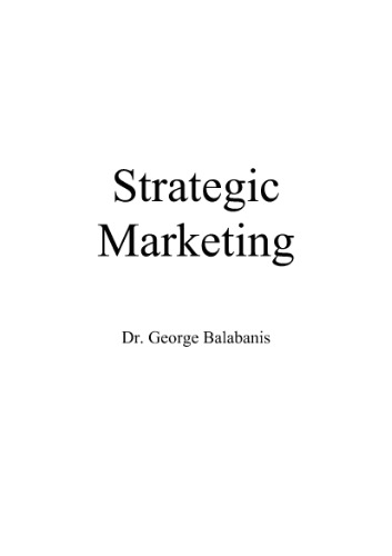 Strategic Marketing Handbook
