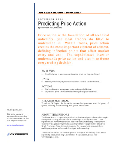 Forex Report - Predicting Price Movement