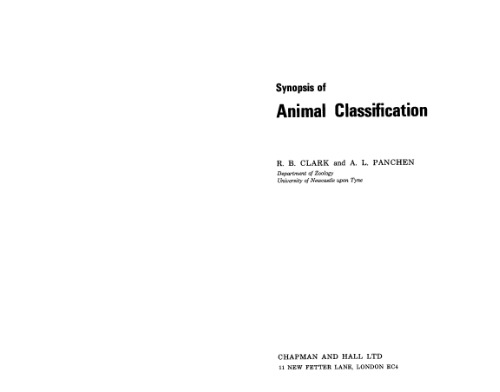 Synopsis animal classif